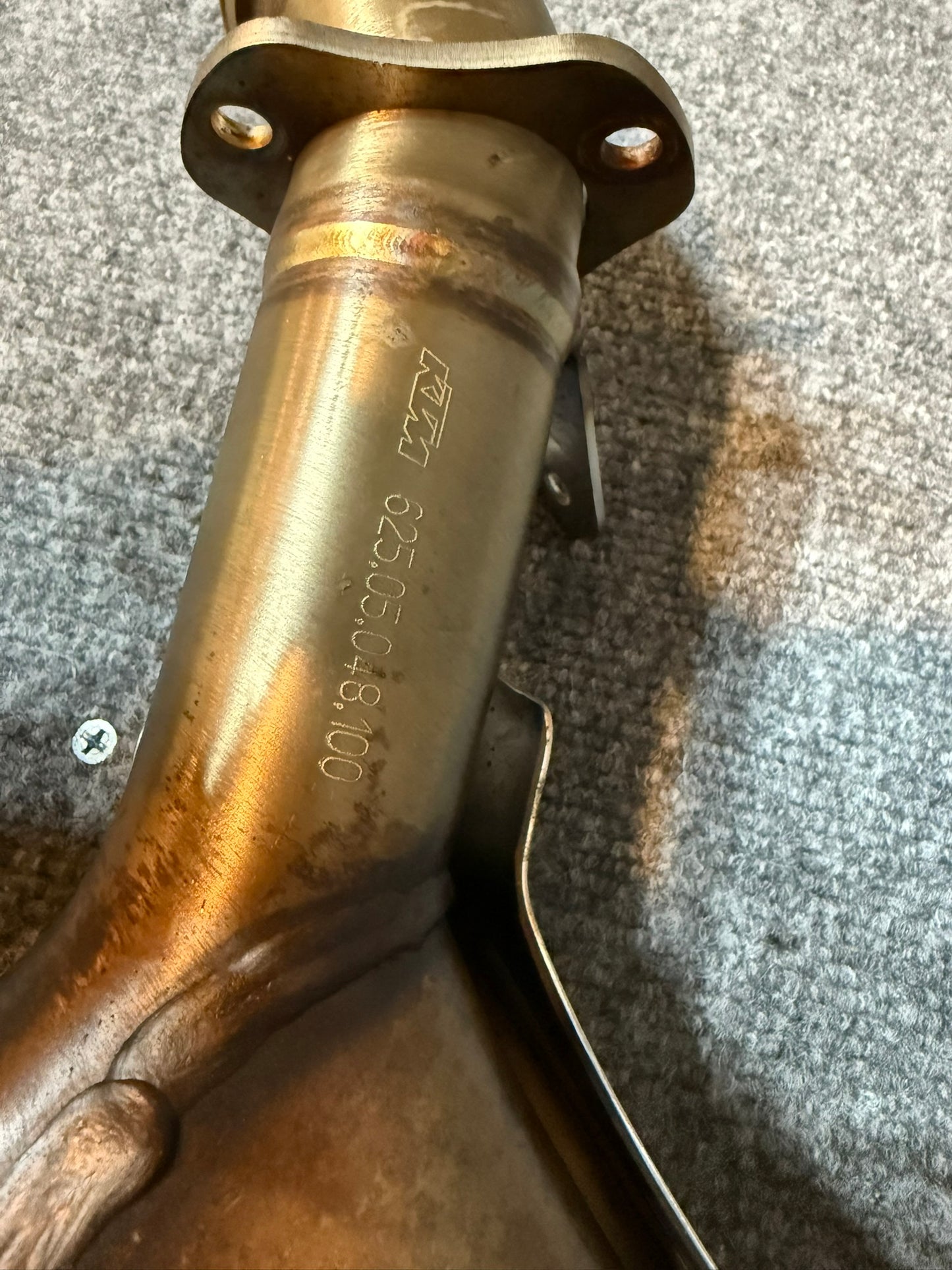 62505048100 KTM 990 Exhaust Y Pipe and Heat Shield