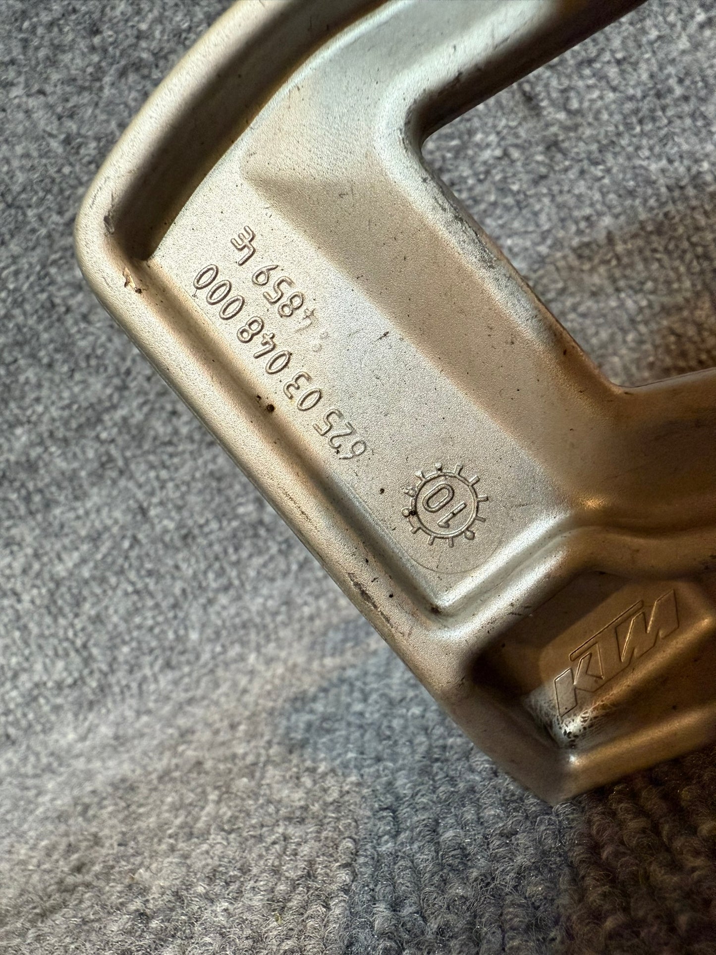 62503048000 KTM 990 Left Footrest Bracket and Peg
