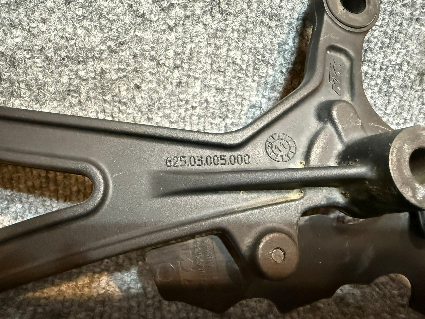 62503005000 KTM 990 Left Rear Driver Peg Mount