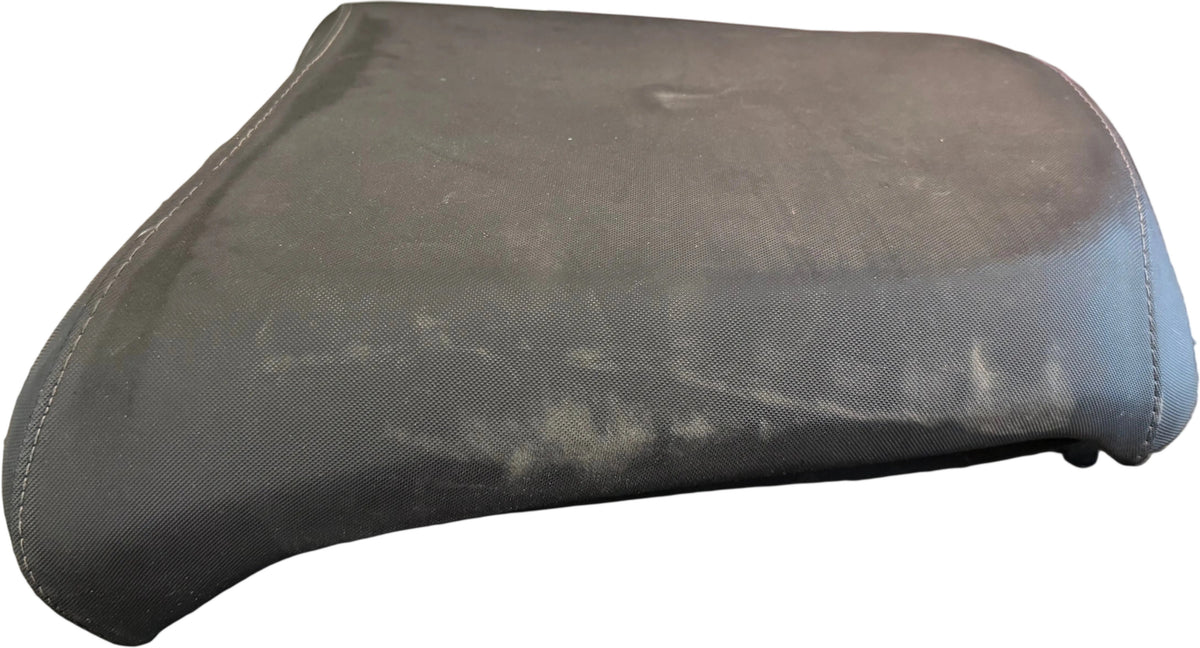 BMW R 1200 GS rear passenger seat 52537667726, top view with original black cover