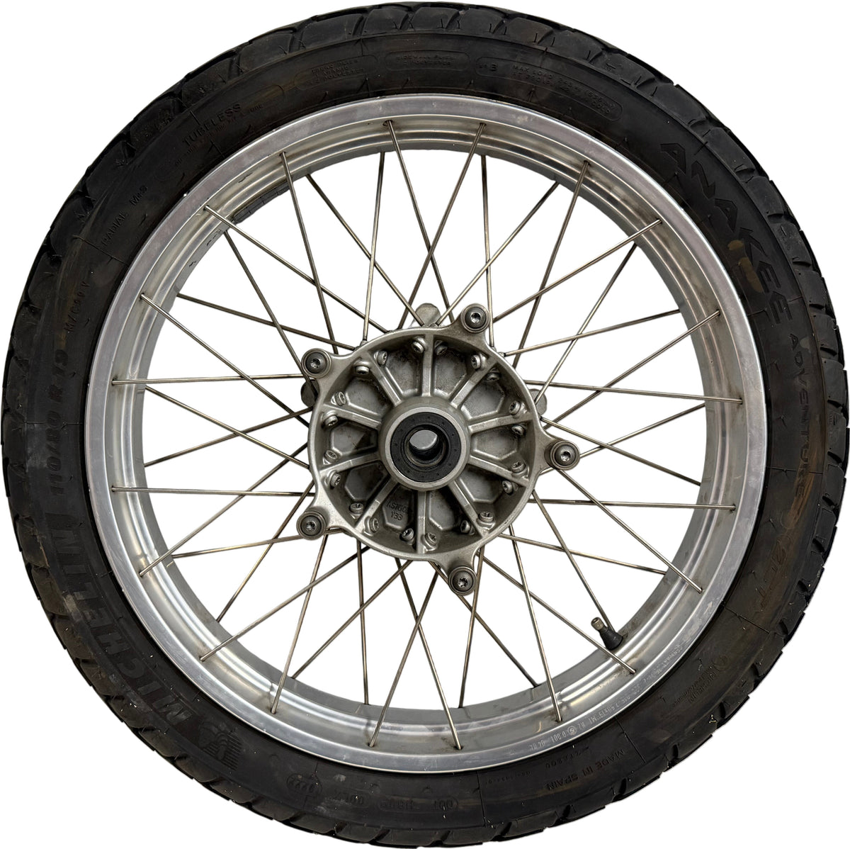 BMW R 1200 GS front cross-spoke wheel, 2.50x19, with Michelin Anakee Adventure tire