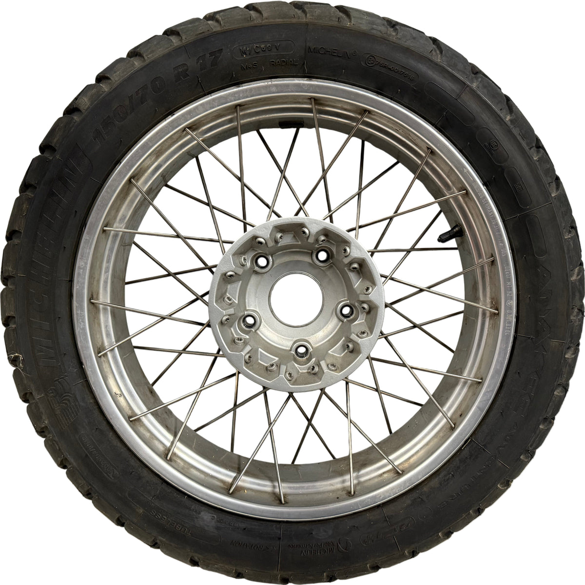 BMW R 1200 GS rear cross-spoke wheel, opposite side